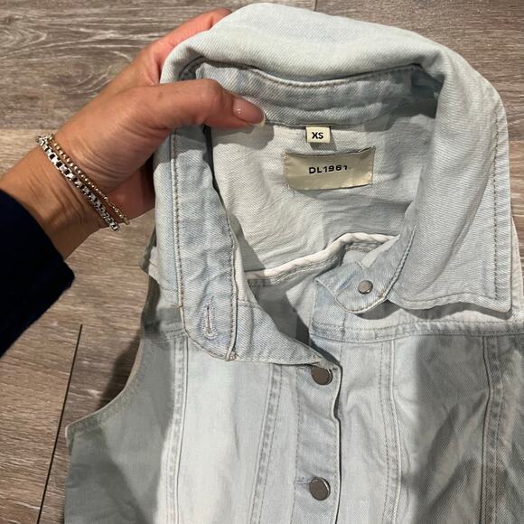 DL1961 Payton Button Front Denim Button Down Mini Dress XS - Picture 6 of 7